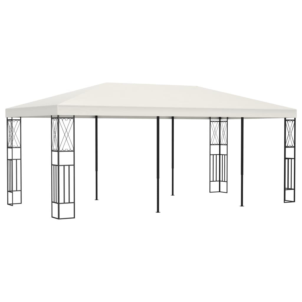 vidaXL Gazebo 3x3 m Cream Fabric - Gazebos from vidaXL