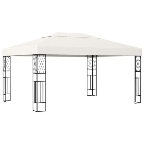 vidaXL Gazebo 3x3 m Cream Fabric - Gazebos from vidaXL