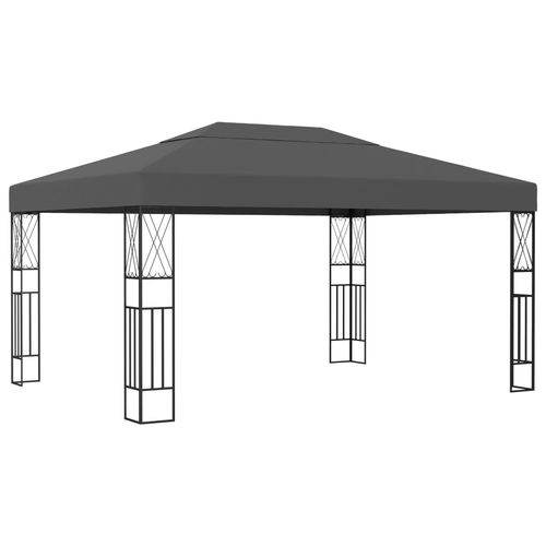 vidaXL Gazebo 3x3 m Cream Fabric - Gazebos from vidaXL