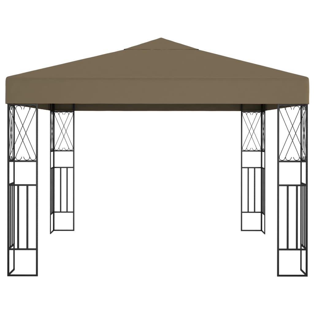 vidaXL Gazebo 3x3 m Cream Fabric - Gazebos from vidaXL