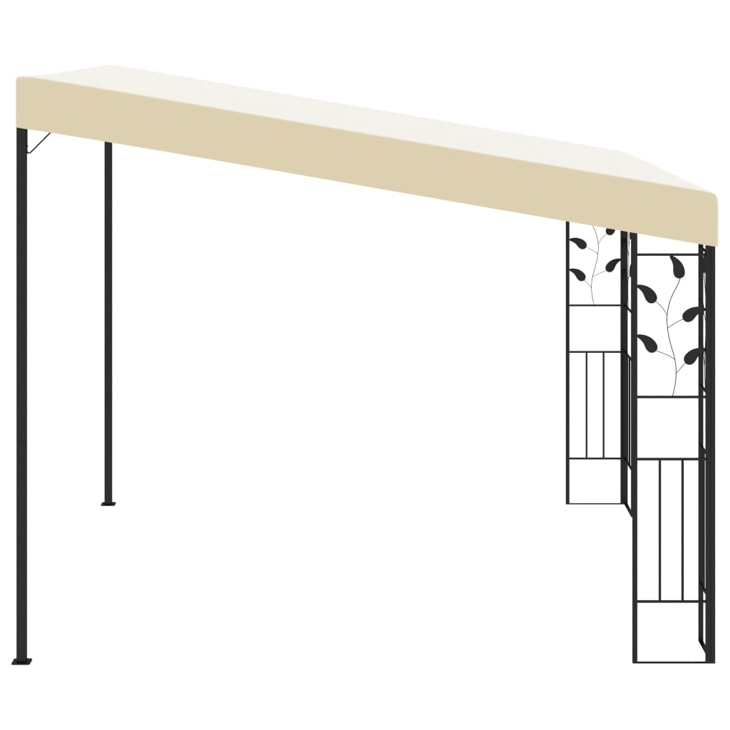 vidaXL Wall-mounted Gazebo 3x3x2.5 m Cream - Gazebos from vidaXL