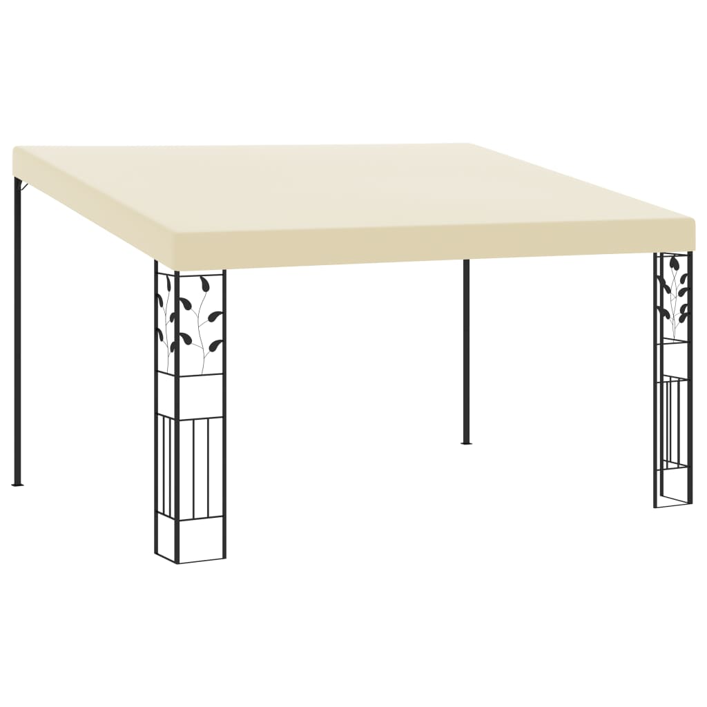 vidaXL Wall-mounted Gazebo 3x3x2.5 m Cream - Gazebos from vidaXL