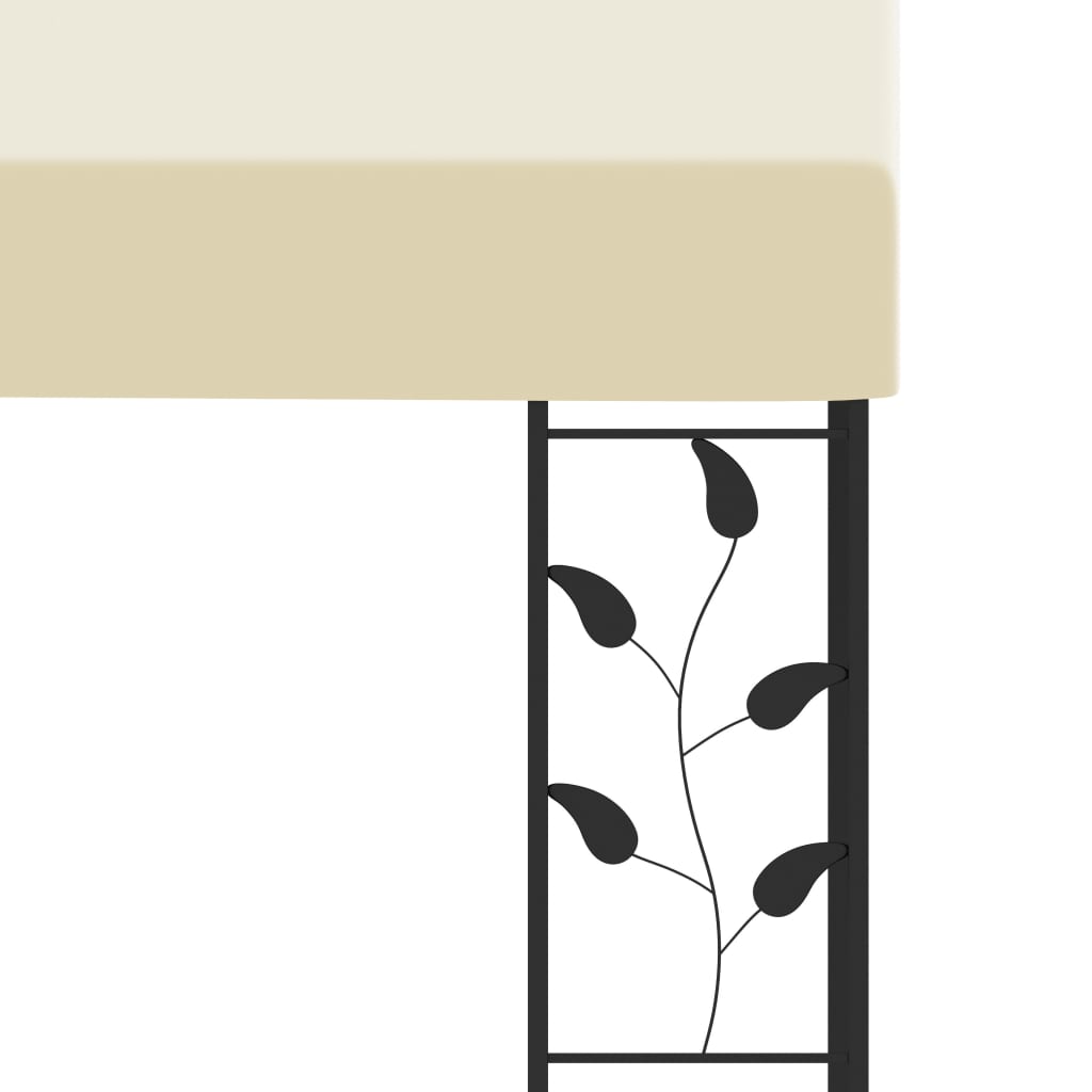 vidaXL Wall-mounted Gazebo 3x3x2.5 m Cream - Gazebos from vidaXL