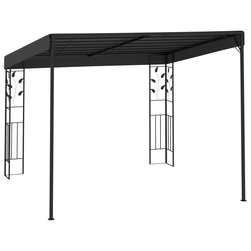 vidaXL Wall-mounted Gazebo 3x3x2.5 m Cream - Gazebos from vidaXL