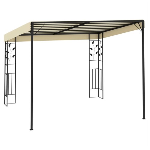vidaXL Wall-mounted Gazebo 3x3x2.5 m Cream - Gazebos from vidaXL