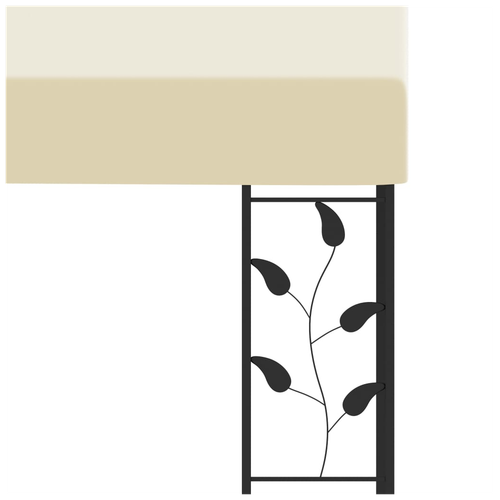 vidaXL Wall-mounted Gazebo 3x3x2.5 m Cream - Gazebos from vidaXL