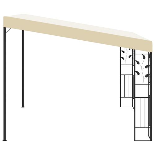 vidaXL Wall-mounted Gazebo 3x3x2.5 m Cream - Gazebos from vidaXL