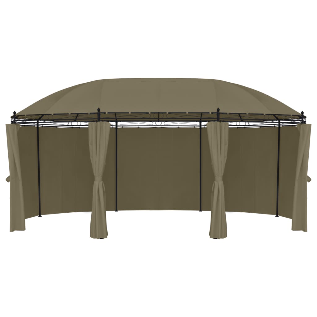 vidaXL Gazebo with Curtains 520x349x255 cm Anthracite - Gazebos from vidaXL