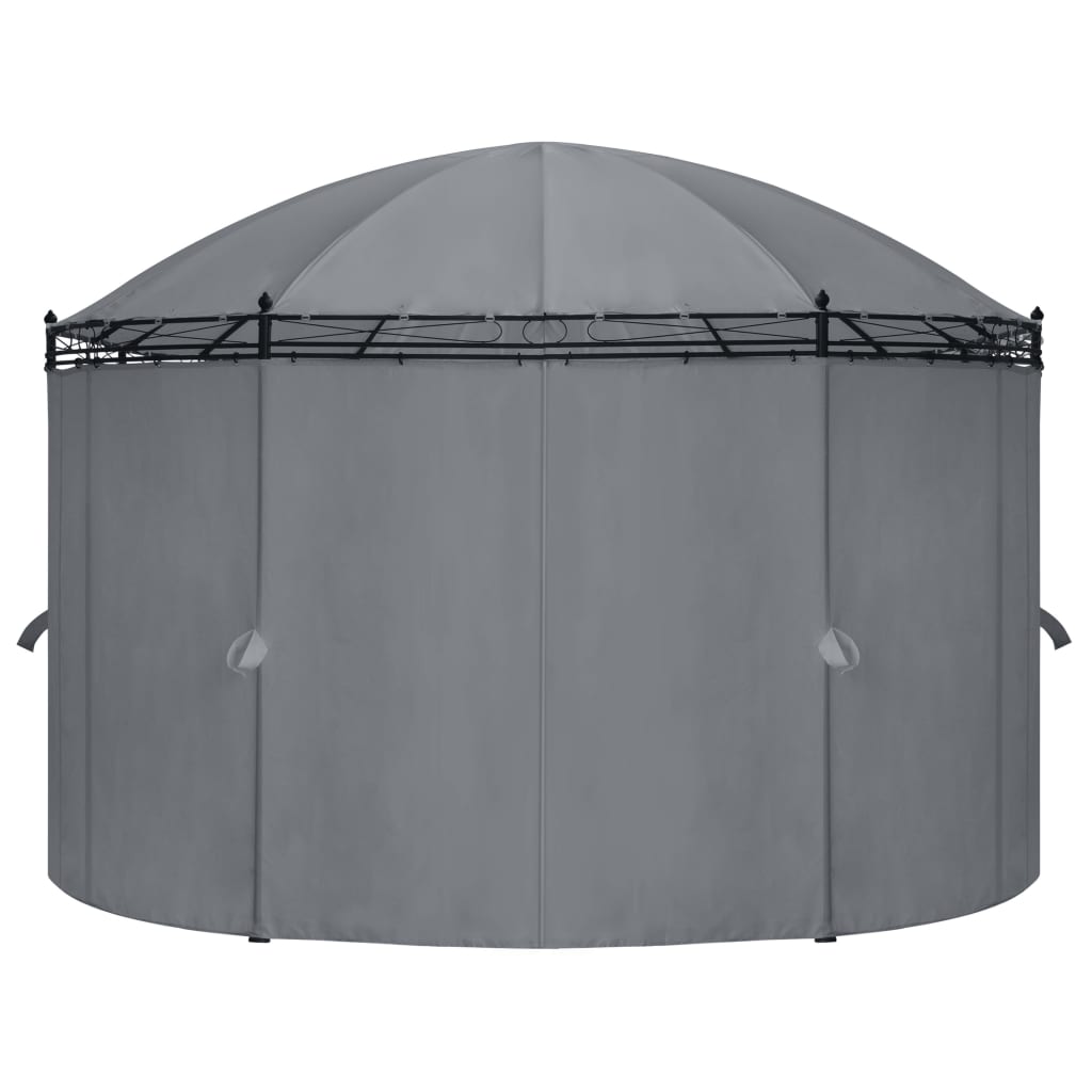vidaXL Gazebo with Curtains 520x349x255 cm Anthracite - Gazebos from vidaXL