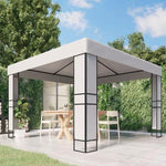 vidaXL Gazebo with Double Roof 3x3 m White by vidaXL
