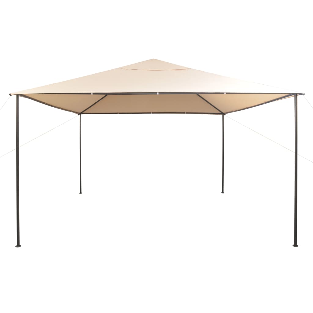 vidaXL Gazebo Pavilion Tent Canopy 4x4 m Steel Beige - Gazebos from vidaXL