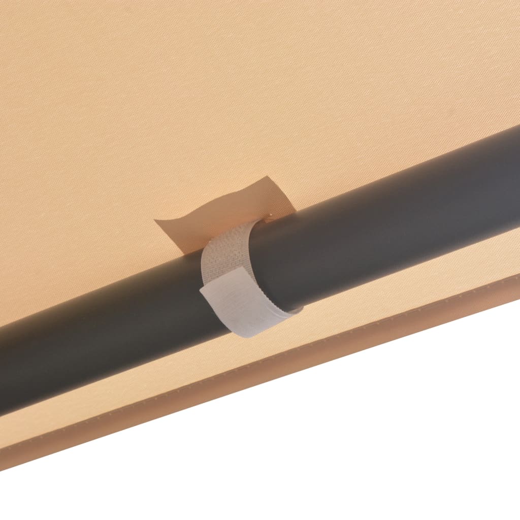 vidaXL Gazebo Pavilion Tent Canopy 4x4 m Steel Beige - Gazebos from vidaXL