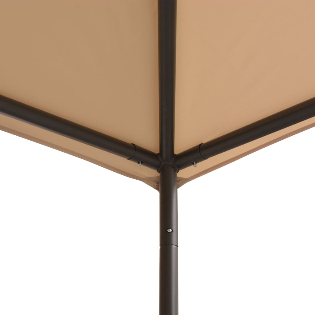 vidaXL Gazebo Pavilion Tent Canopy 4x4 m Steel Beige - Gazebos from vidaXL