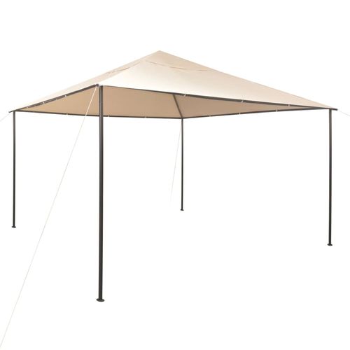 vidaXL Gazebo Pavilion Tent Canopy 4x4 m Steel Beige - Gazebos from vidaXL