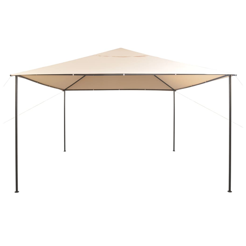 vidaXL Gazebo Pavilion Tent Canopy 4x4 m Steel Beige - Gazebos from vidaXL