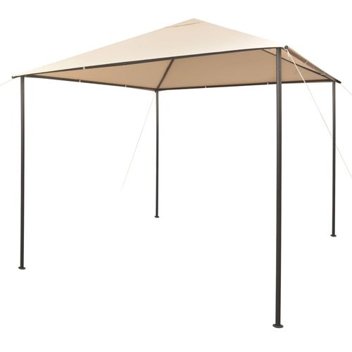 vidaXL Gazebo Pavilion Tent Canopy 4x4 m Steel Beige - Gazebos from vidaXL