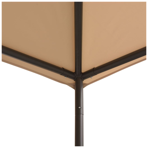 vidaXL Gazebo Pavilion Tent Canopy 4x4 m Steel Beige - Gazebos from vidaXL