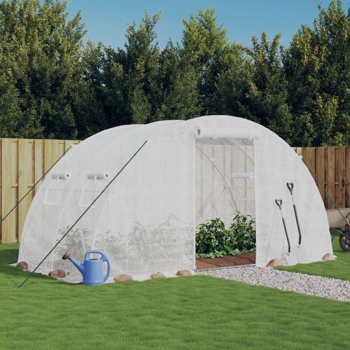 vidaXL Greenhouse with Steel Frame Green 8 m² 4x2x2 m - Greenhouse from vidaXL