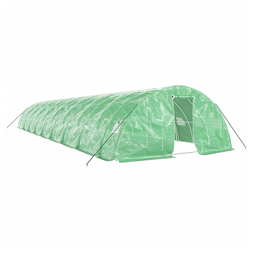 vidaXL Greenhouse with Steel Frame Green 10 m² 5x2x2.3 m - Greenhouse from vidaXL