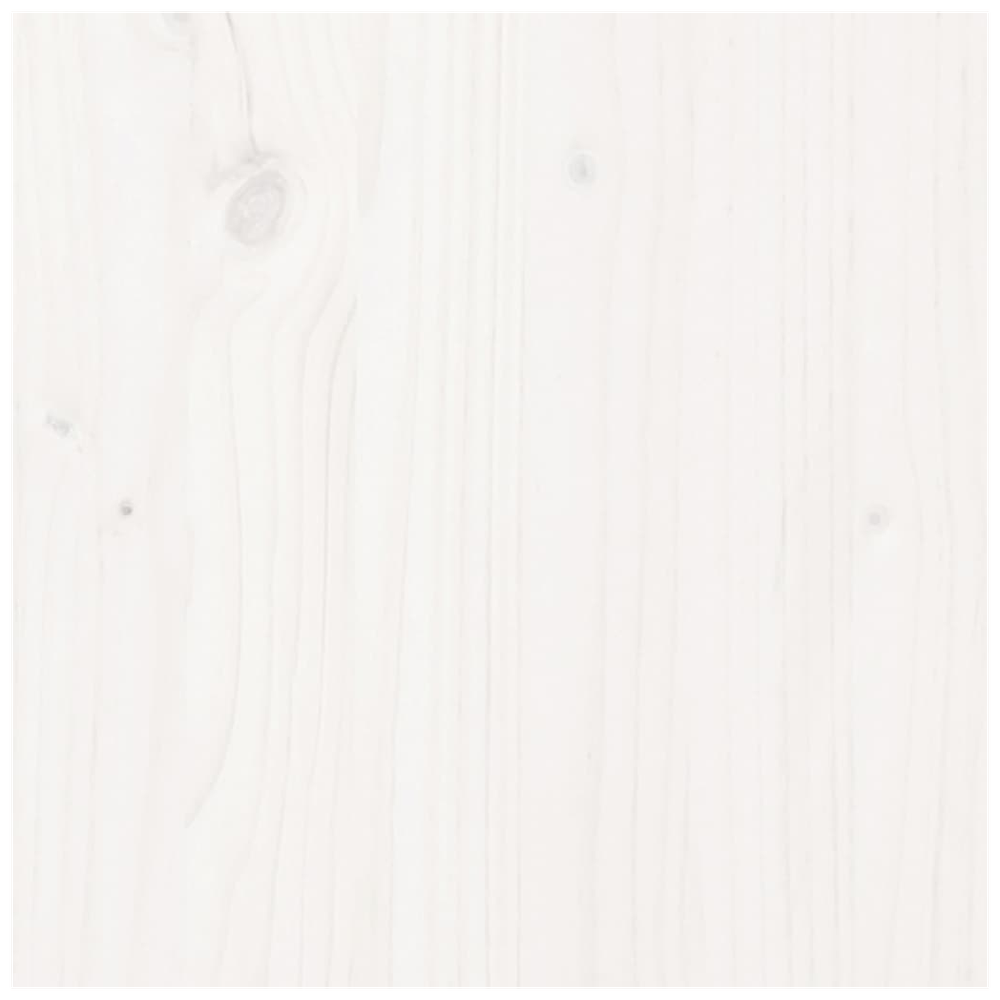 Bed Frame White Solid Wood 150x200 cm vidaXL King Size - King Size from vidaXL