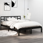 Bed Frame White Solid Wood 150x200 cm vidaXL King Size - King Size from vidaXL