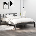 Bed Frame White Solid Wood 150x200 cm vidaXL King Size - King Size from vidaXL