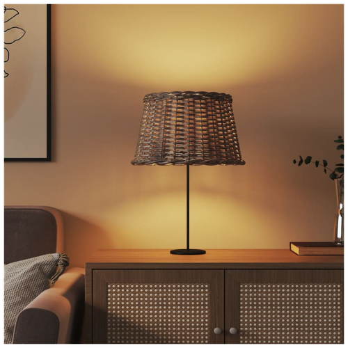 vidaXL Lamp Shade Brown Ø45x28 cm Wicker - Home Symphony