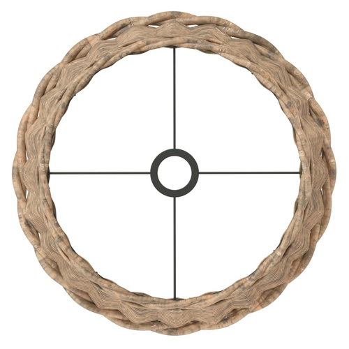 vidaXL Lamp Shade Brown Ø45x28 cm Wicker - Home Symphony