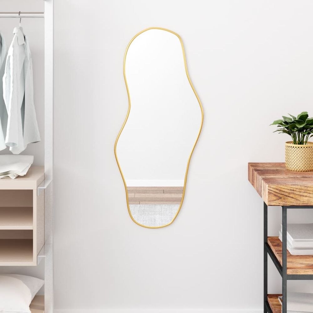 vidaXL Wall Mirror Gold 90x40 cm - Mirror from vidaXL