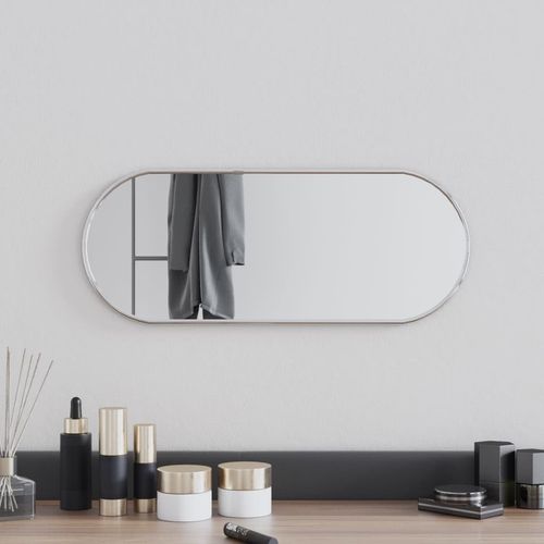 vidaXL Wall Mirror Silver 50x20 cm Oval - Mirror from vidaXL