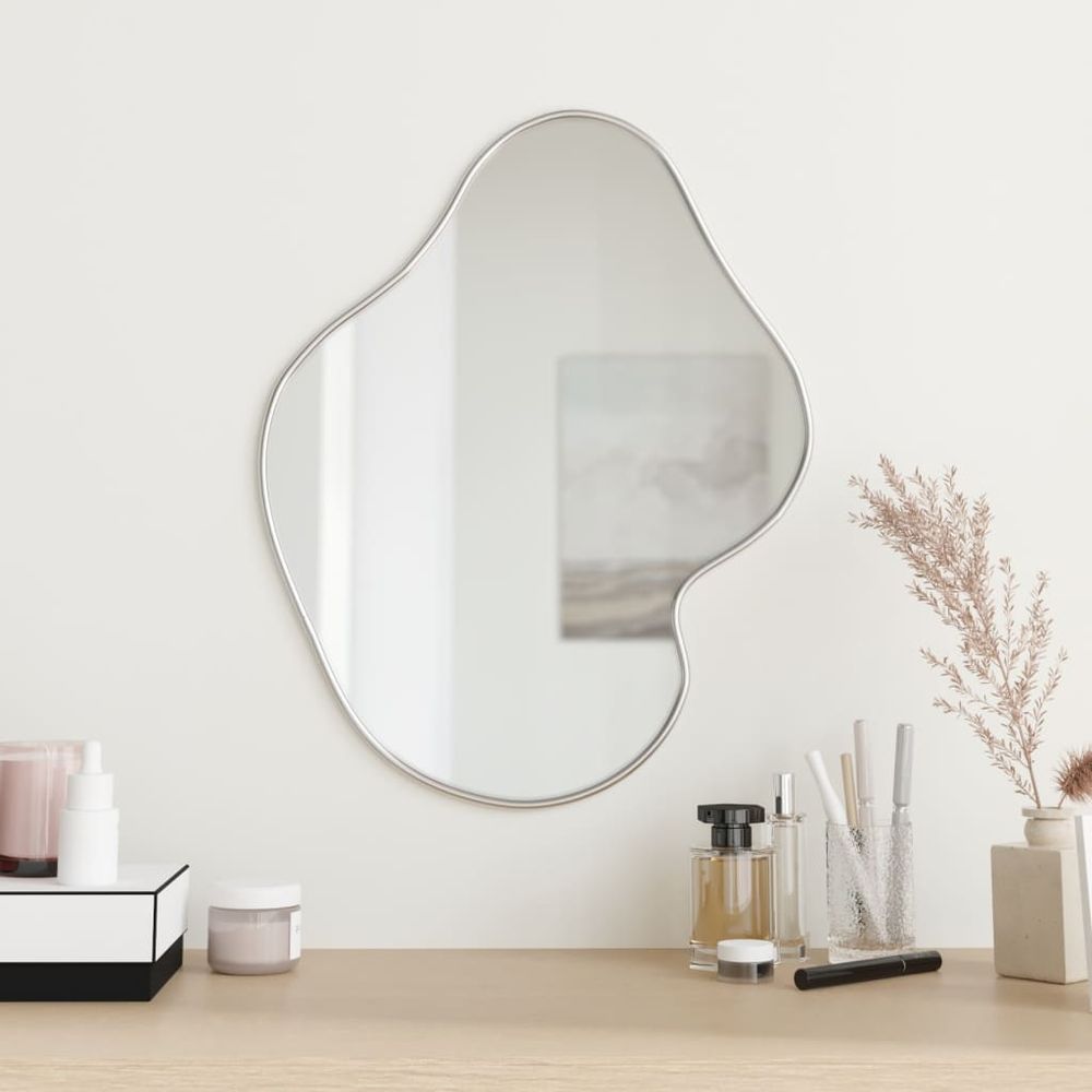 vidaXL Wall Mirror Silver 50x40 cm - Mirror from vidaXL