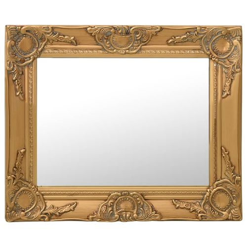 vidaXL Wall Mirror Baroque Style 40x40 cm White - Mirror from vidaXL