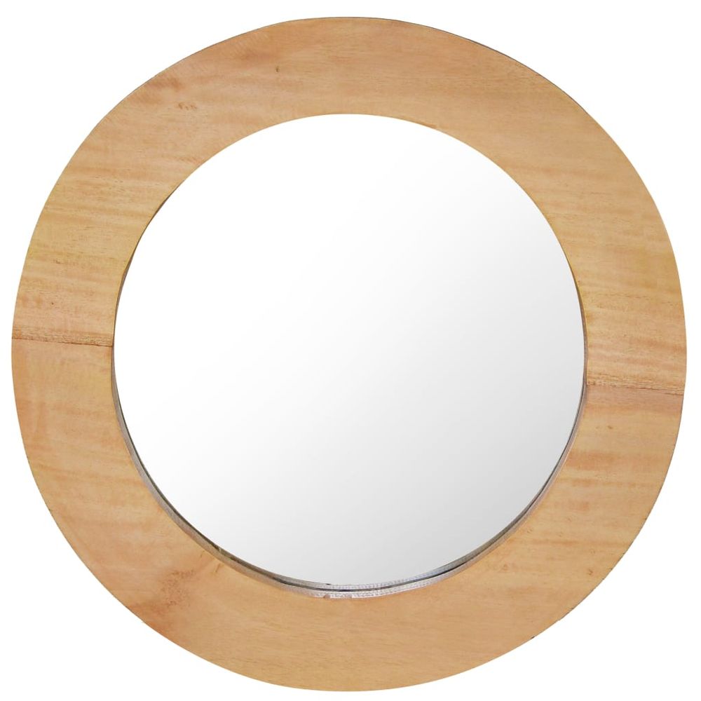 vidaXL Wall Mirror 40 cm Teak Round - Mirror from vidaXL