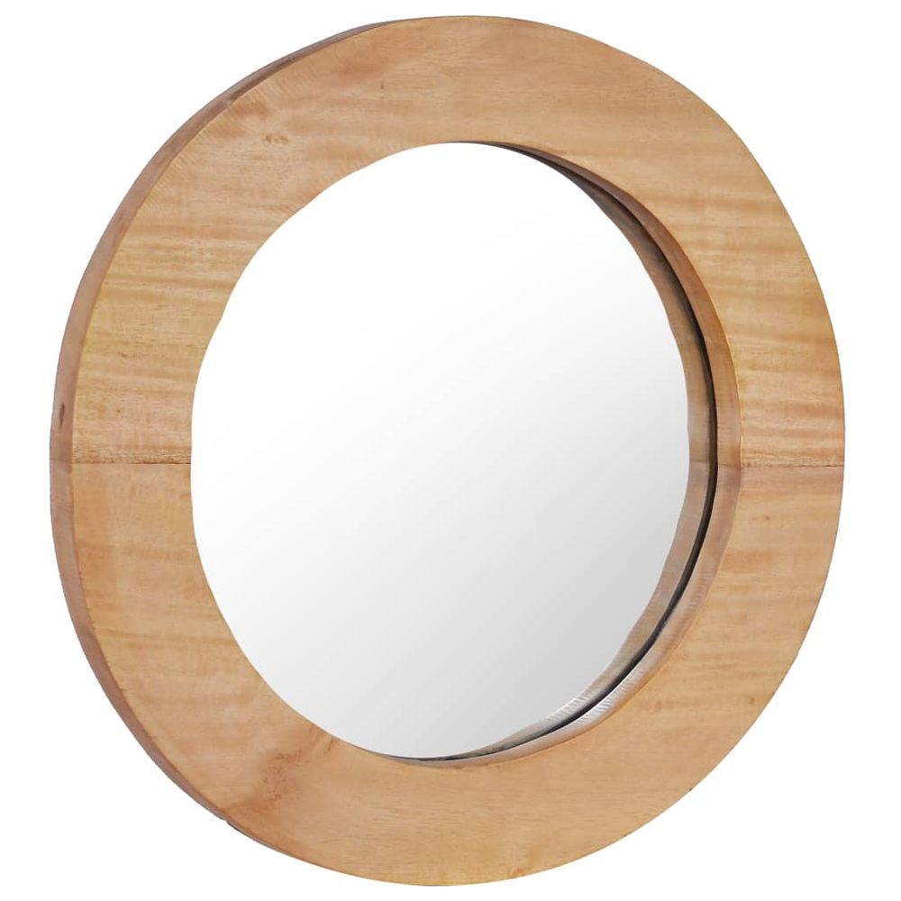 vidaXL Wall Mirror 40 cm Teak Round - Mirror from vidaXL