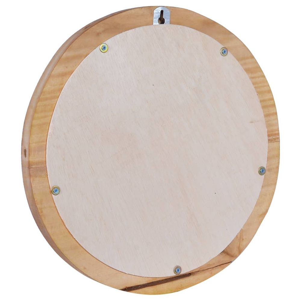 vidaXL Wall Mirror 40 cm Teak Round - Mirror from vidaXL