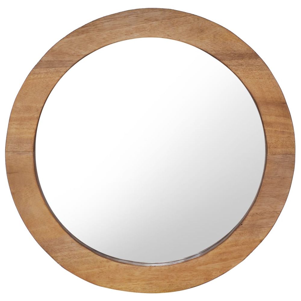 vidaXL Wall Mirror 40 cm Teak Round - Mirror from vidaXL