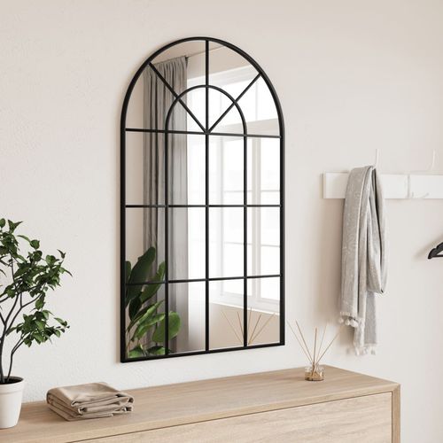 vidaXL Wall Mirror Black 30x60 cm Arch Iron - Mirror from vidaXL
