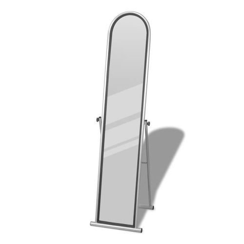 vidaXL Free Standing Floor Mirror Full Length Rectangular Black - Mirror from vidaXL