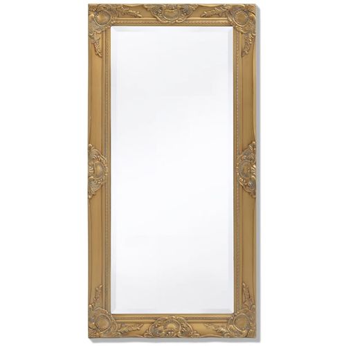 vidaXL Wall Mirror Baroque Style 100x50 cm White - Mirror from vidaXL