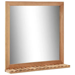 Bathroom Mirror 60x12x62 cm vidaXL Solid Walnut Wood by vidaXL