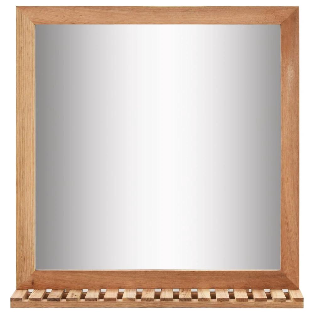 Bathroom Mirror 60x12x62 cm vidaXL Solid Walnut Wood by vidaXL