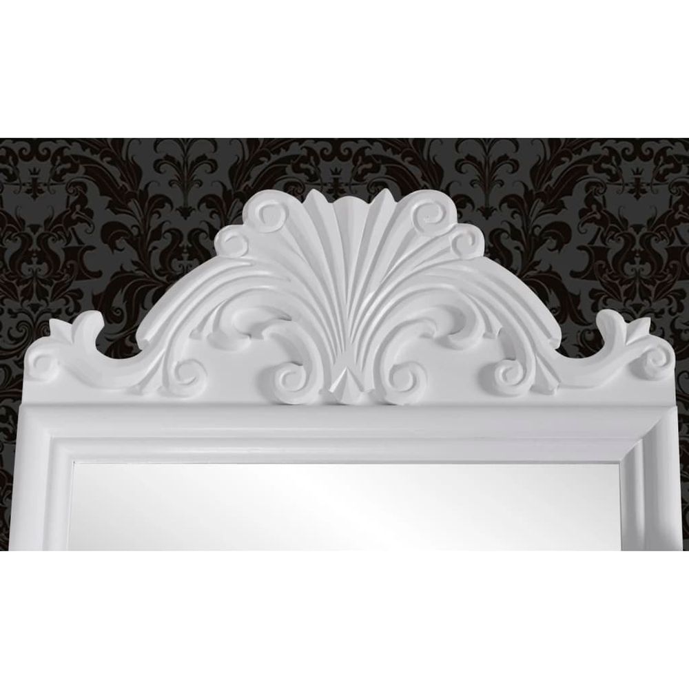 Vanity Makeup Table with Rectangular Swing Mirror vidaXLMDF - Mirror from vidaXL