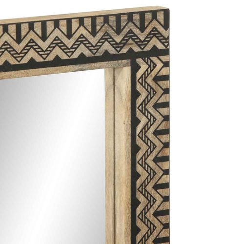 vidaXL Bathroom Mirror 50x70 cm Solid Wood Mango and Glass - Mirror from vidaXL