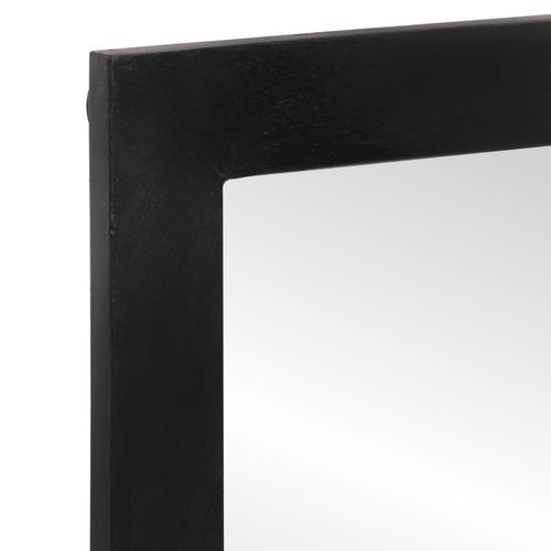 vidaXL Bathroom Mirror 55x1x60 cm Glass and Solid Wood Mango - Mirror from vidaXL