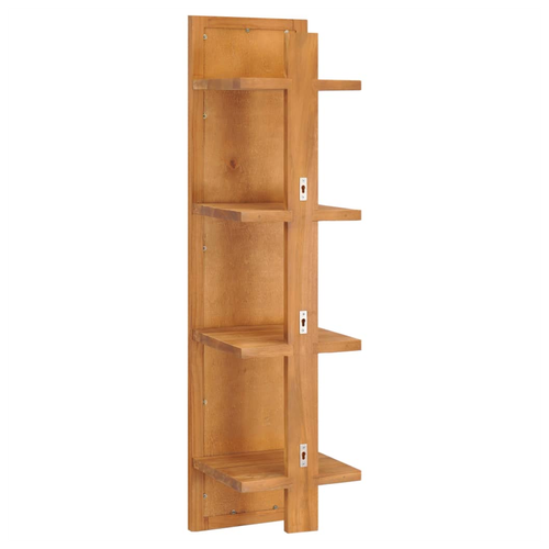 vidaXL Wall Mirror with Shelves 30x30x120 cm Solid Teak Wood - Mirror from vidaXL