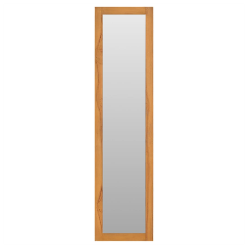 vidaXL Wall Mirror with Shelves 30x30x120 cm Solid Teak Wood - Mirror from vidaXL
