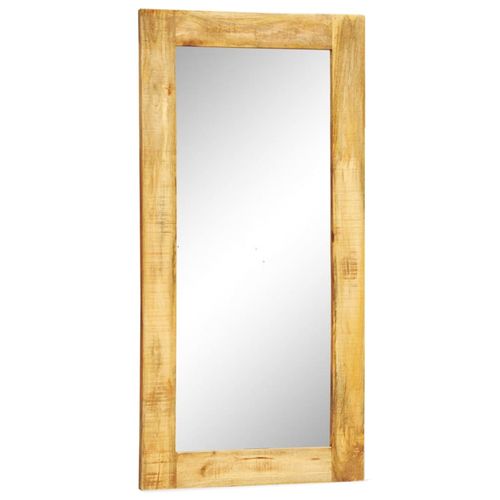 vidaXL Wall Mirror with Solid Wood Frame 120 x 60 cm - Mirror from vidaXL