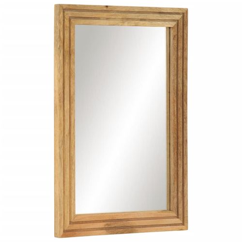 vidaXL Bathroom Mirror 50x70 cm Solid Wood Rough Mango and Glass - Mirror from vidaXL