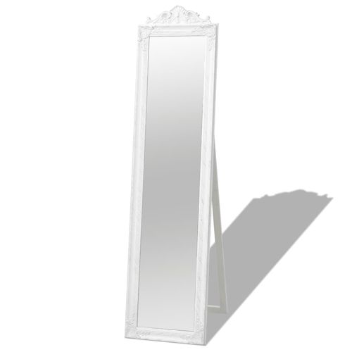 vidaXL Free-Standing Mirror Baroque Style 160x40 cm White - Mirror from vidaXL
