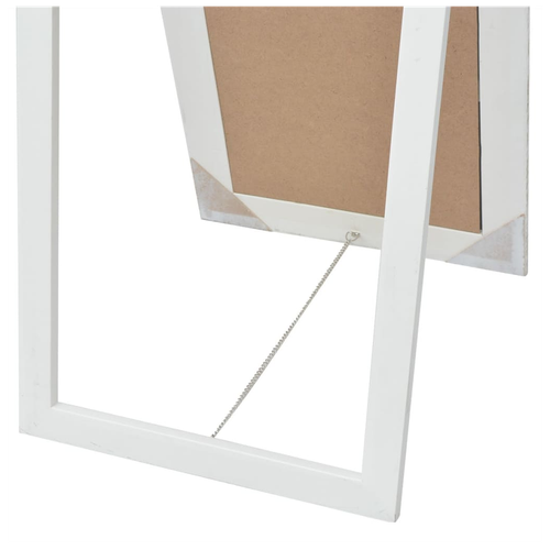 vidaXL Free-Standing Mirror Baroque Style 160x40 cm White - Mirror from vidaXL
